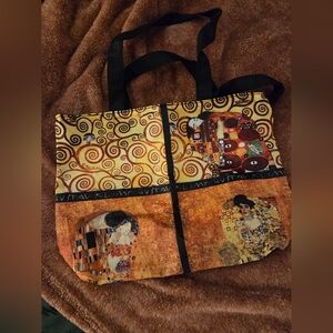 Gustav Klimt Inspired Art Small Tote Bag